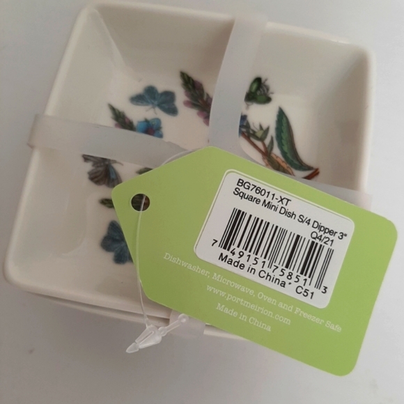 *Portmereirion Botonic Garden Mini Dishes Butter Dipper Dish - Picture 13 of 15